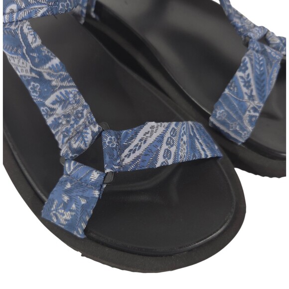 A.P.C. Liberty Anais Floral Sandals US 10 EU 43 Mens Blue Platform Strappy $285 main image 8
